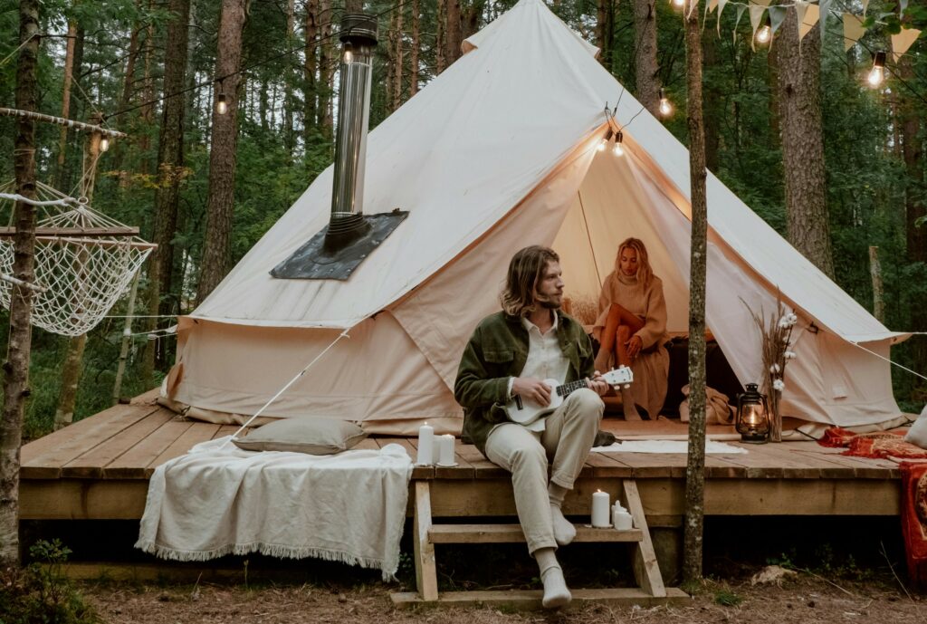 Glamping Plein breed