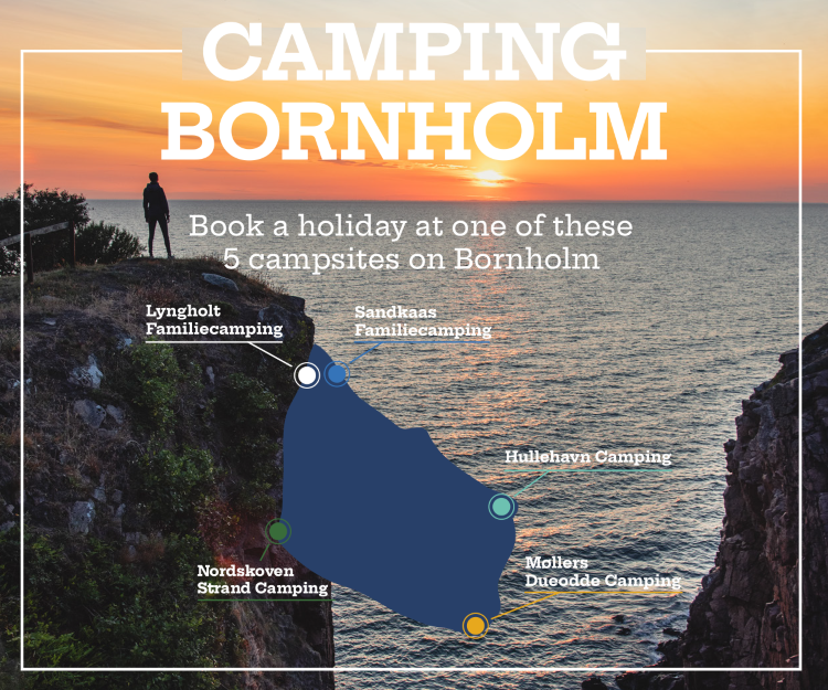 Camping Bornholm annonce på engelsk